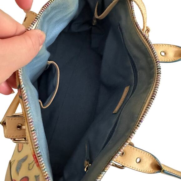 Dooney & Bourke Heart Print Satchel Y2K Vintage Coquette Bag Rare Novelty Tote - Picture 13 of 16